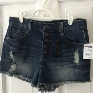 Charlotte Russe High Waist Denim Shorts